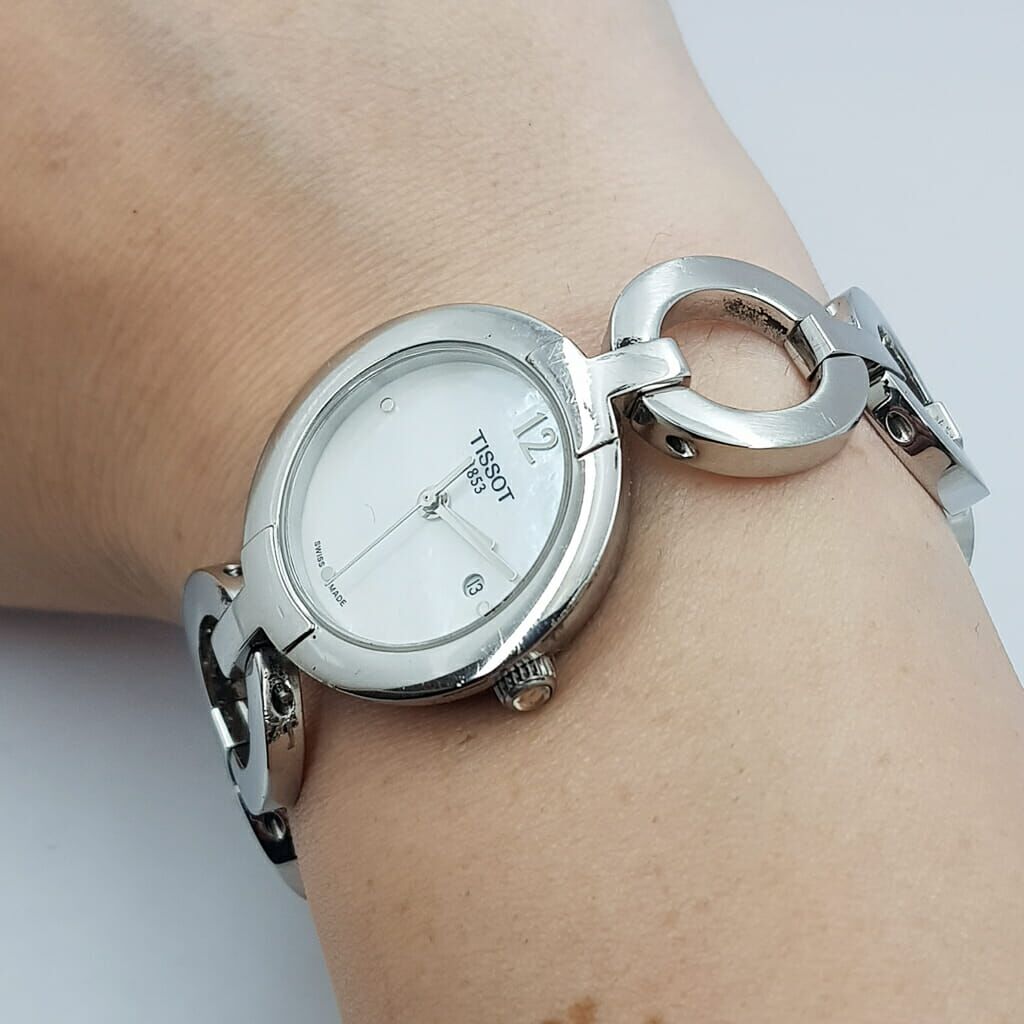 Tissot Pinky Ladies Watch Mother Of Pearl Dial Sapphire