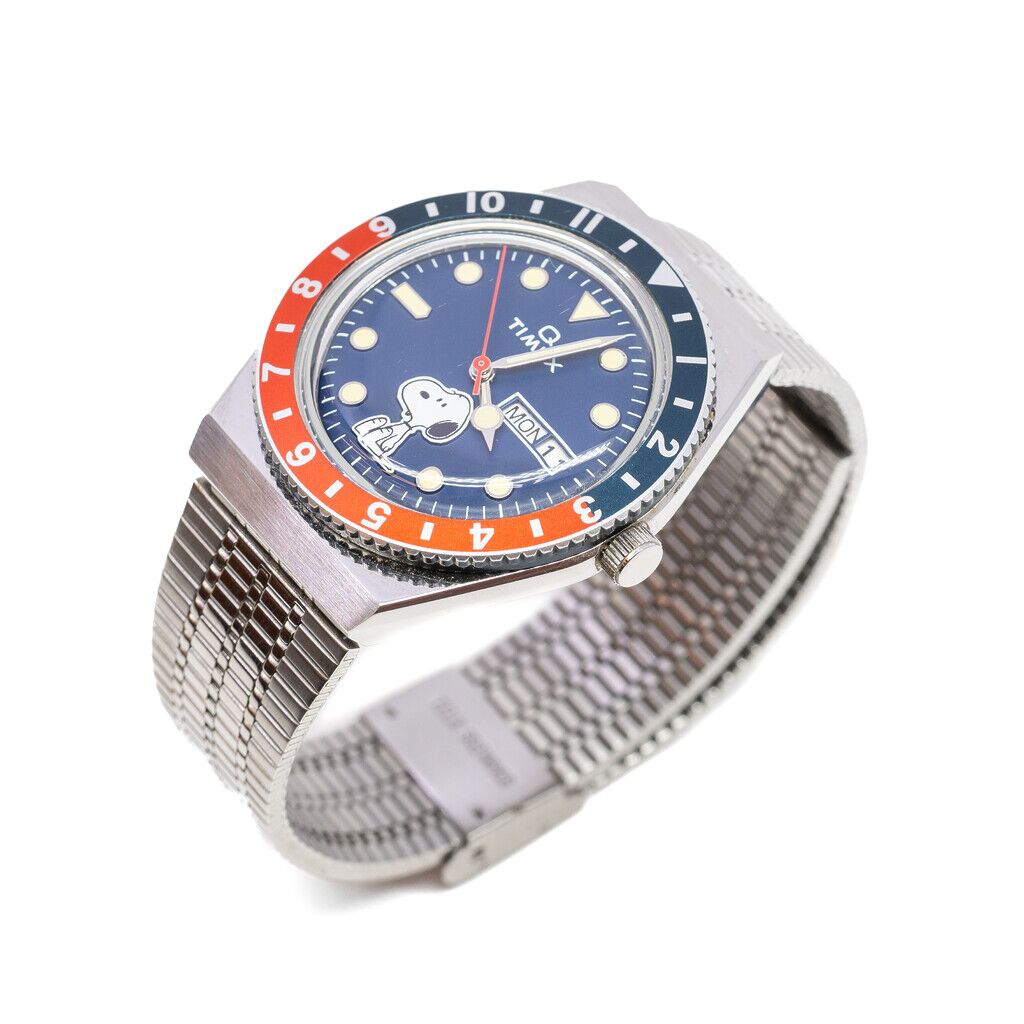 Timex Q Peanuts Snoopy 70th Year Anniversary Watch #62926