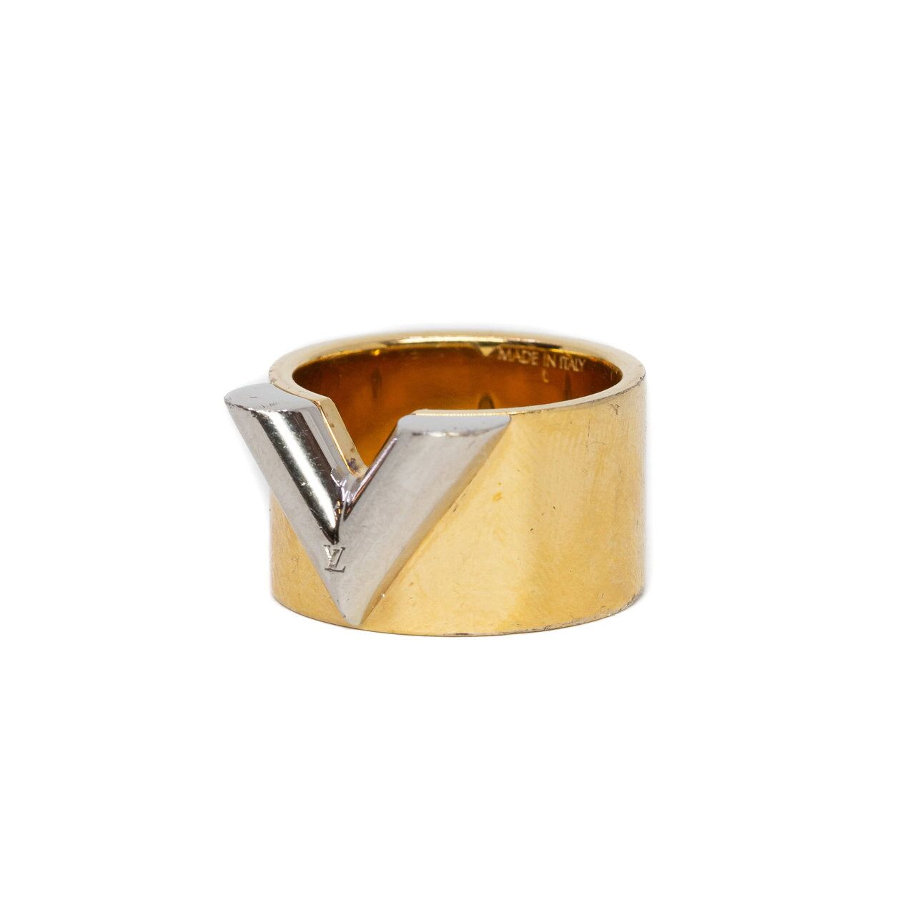 Louis Vuitton Essentials V Ring Two Tone Size P M61086