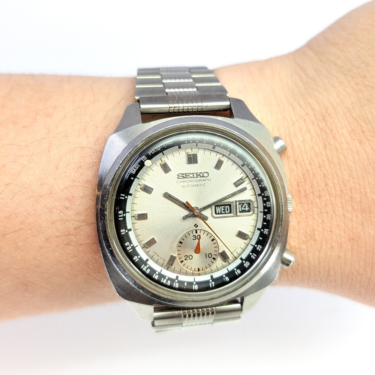 Vintage Seiko 6139-6020 Pulsation Doctor's Automatic Watch C