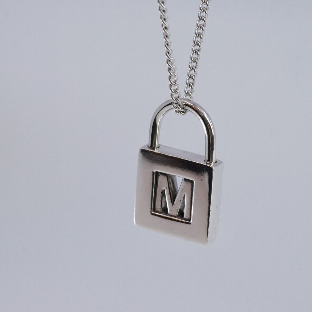 Tiffany & Co Sterling Silver Letter M Initial Pendant #65446