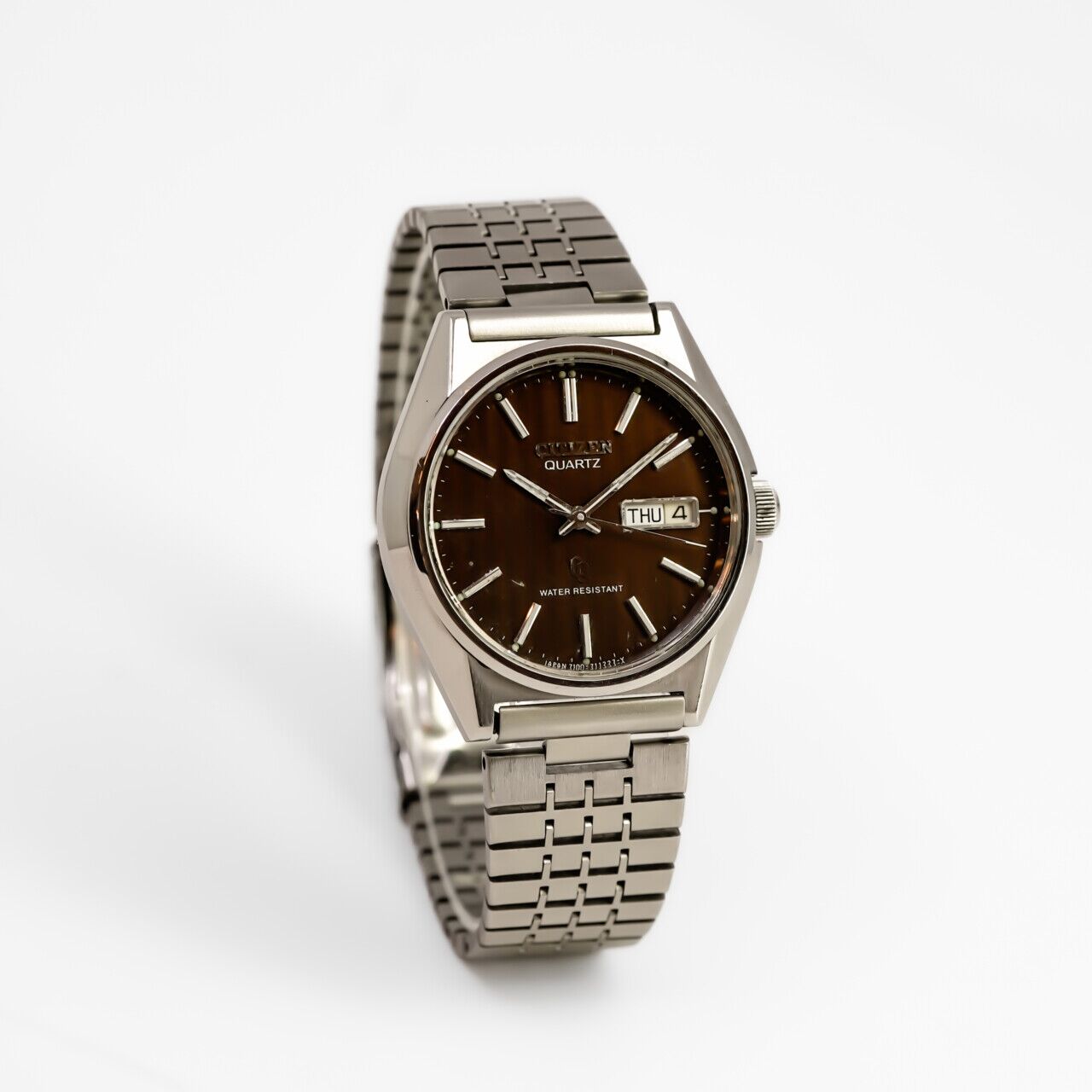 CITIZEN デジタルQUARTZ CQ Citizen CQ Men's Quartz Watch 4-732014 Y – Brown Dial – 37mm